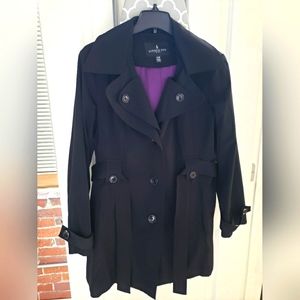 XL London Fog Black Raincoat